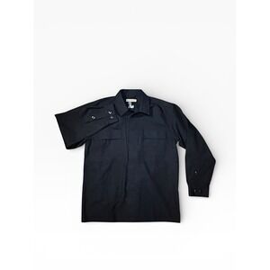 5.11 Tactical Series Men Medium Utility Shirts Multi pockets L/S Black Shacket